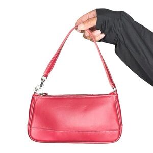 Vintage Red leather Coach Demi Bag.